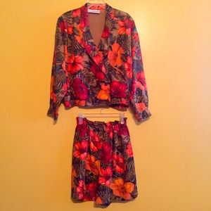 ⭐️Rafaella 100% Silk Jacket and Shorts